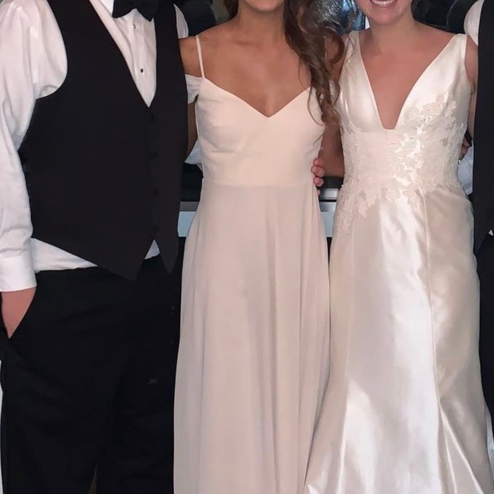 Birdy Grey Champagne Bridesmaid Dress Size XS